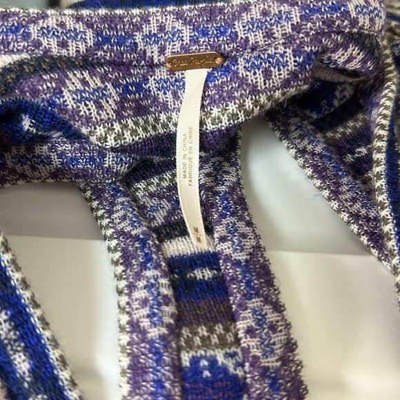 Free People Nordic Fair Isle Sweater Dress Medium - Picture 6 of 7